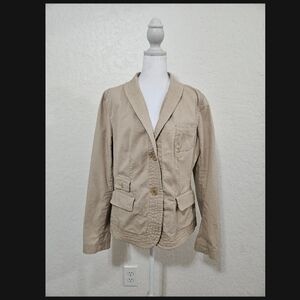 Talbots Beige Blazer Jacket